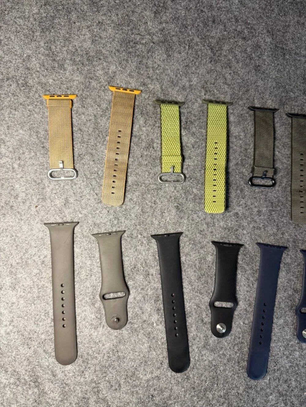 Apple Watch Band Lot of 7 Pairs Mixed Styles and Colors